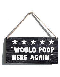 Cartel de Madera Gracioso Qious Signo Zodiacal 30x15 cm