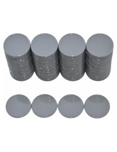 Set de 100 Fichas de Plástico 25mm SmartDealsPro con Caja