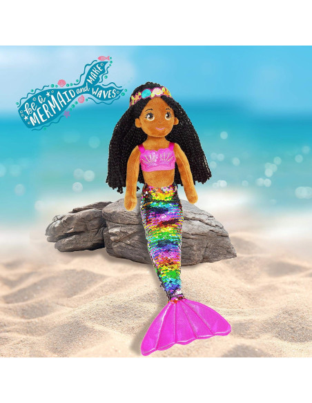 Muñeca Sirena Chloe 45.72 cm con Lentejuelas Reversibles Muñeca Sirena Chloe 45.72 cm con Lentejuelas Reversibles