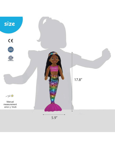 Muñeca Sirena Chloe 45.72 cm con Lentejuelas Reversibles