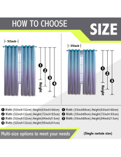 Cortina Blackout Anytime 1 Panel 132x183 cm Azul Púrpura 2