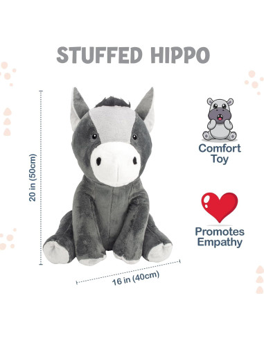 Burro de Peluche Homily 50 cm Juguete para Niños y Adultos