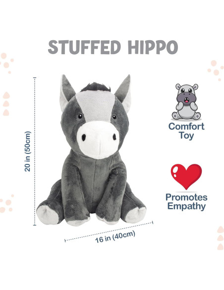 Burro de Peluche Homily 50 cm Juguete para Niños y Adultos