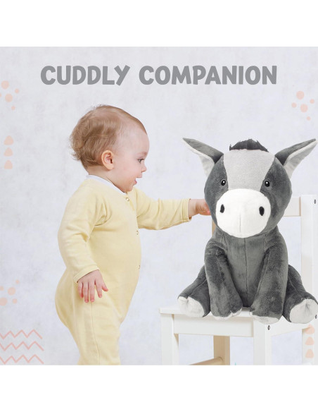 Burro de Peluche Homily 50 cm Juguete para Niños y Adultos