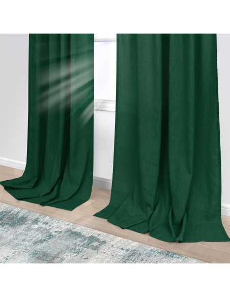 Cortinas Sheer KOUFALL Verde Oscuro 90x115 cm con Tablero Cortinas Sheer KOUFALL Verde Oscuro 90x115 cm con Tablero