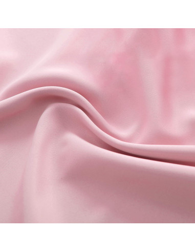 Cortinas Cortas Rosadas DONREN 2 Paneles Opacas 42x76cm