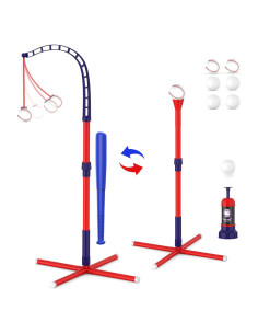 EagleStone Set Tball 3 en 1 Niños 3-8 Años Altura Ajustable
