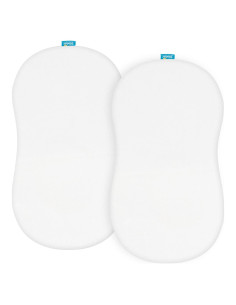 Sábanas de Cuna Biloban 100% Algodón Paquete de 2 Blancas