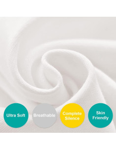 Sábanas de Cuna Biloban 100% Algodón Paquete de 2 Blancas 2