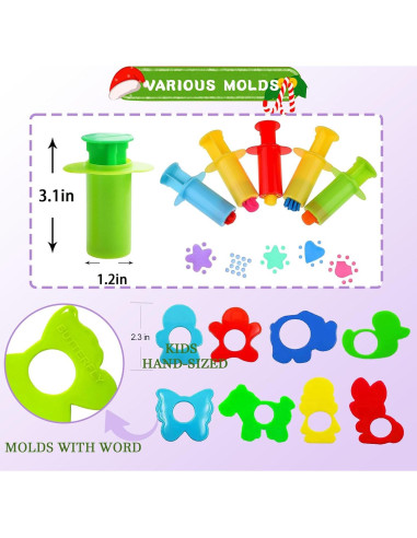 Set de Herramientas de Masa Jaees con Moldes y Rodillo