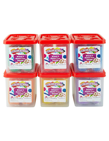 Masa libre de trigo Colorations 6 colores 0.68 kg no tóxica