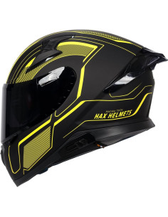 Casco HAX Impulse Amarillo Cuchilla Mediano DOT 2
