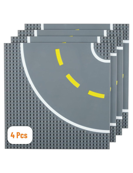 Placas de Carretera 10x10cm Strictly Briks Paquete de 4