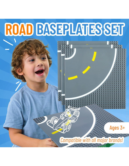 Placas de Carretera 10x10cm Strictly Briks Paquete de 4