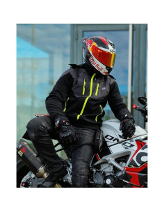 Chaqueta de Motocicleta BORLENI JK007 Invierno CE Negra 2