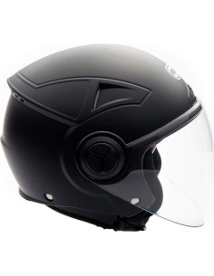 Casco Abierto MMG Blaze Rojo Grande con Visera Plegable 2