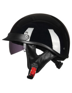Casco Motocicleta ILM Modelo-205V Negro Brillante S