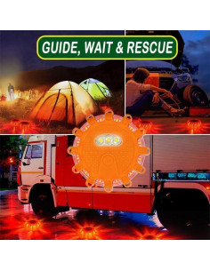 Kit de Luces de Emergencia HEIGPAN GP904 LED 4Pack 9 Modos 2