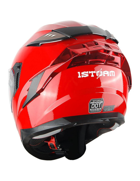 Casco Modular 1Storm HJA119 Rojo Brillante Doble Lente Casco Modular 1Storm HJA119 Rojo Brillante Doble Lente