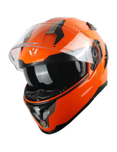 Casco Modular 1Storm HJA119 para Motocicleta Naranja 2
