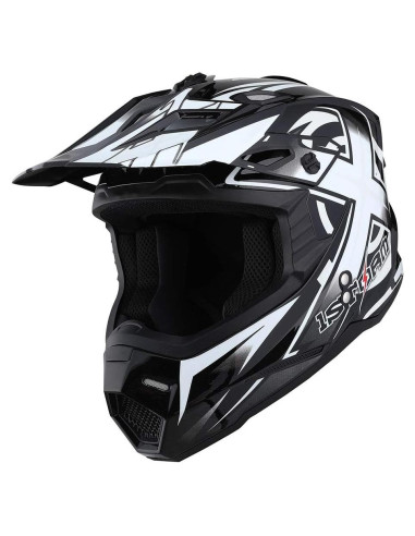 Casco de Motocross 1Storm HF801 Blanco XXL Aerodinámico