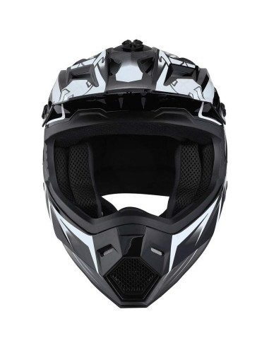 Casco de Motocross 1Storm HF801 Blanco XXL Aerodinámico