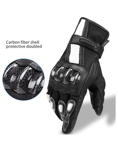 Guantes de motocicleta INBIKE con nudillos duros y táctil