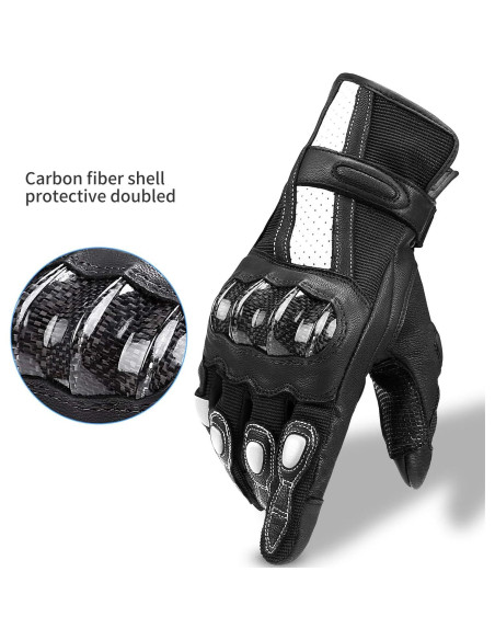 Guantes de motocicleta INBIKE con nudillos duros y táctil