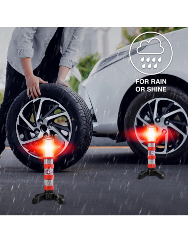 Flares LED de Emergencia STP - 3 Modos, Alta Visibilidad