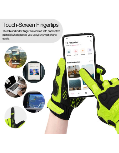 Guantes de Ciclismo INBIKE Medianos Transpirables Verde