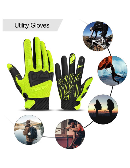 Guantes de Ciclismo INBIKE Medianos Transpirables Verde
