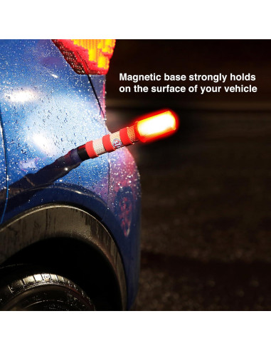 Flares LED de Emergencia STP - 3 Modos, Alta Visibilidad