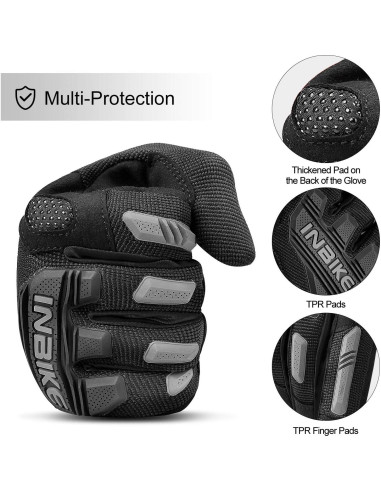Guantes de Montaña INBIKE Táctiles con Protección TPR