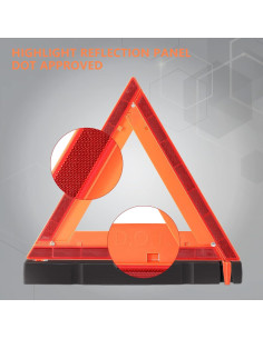 Paquete de 3 Triángulos Reflectantes WORKKOOL con Funda 2