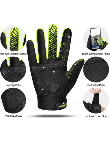 Guantes de Montaña INBIKE XX-Large Transpirables Táctiles