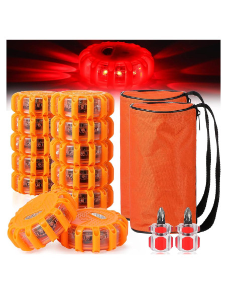 Kit de Luces LED de Emergencia Tallew - 12 Piezas, 9 Modos