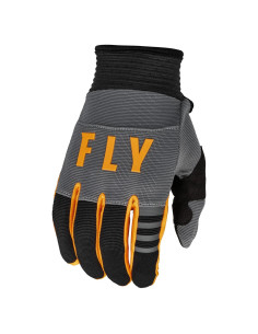 Guantes Fly Racing F-16 Juveniles Gris/Negro/Naranja M