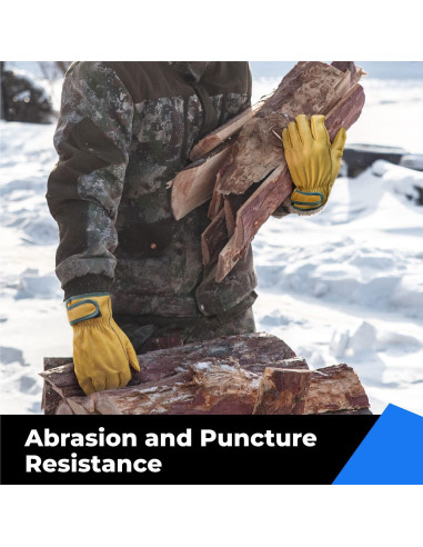 Guantes de Trabajo Toolant de Cuero Invierno T. Pequeño