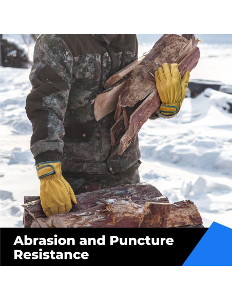 Guantes de Trabajo Toolant de Cuero Invierno T. Pequeño