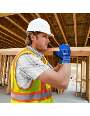 Guantes de Trabajo KAYGO KG18NB Nitrilo MicroFoam Azul M