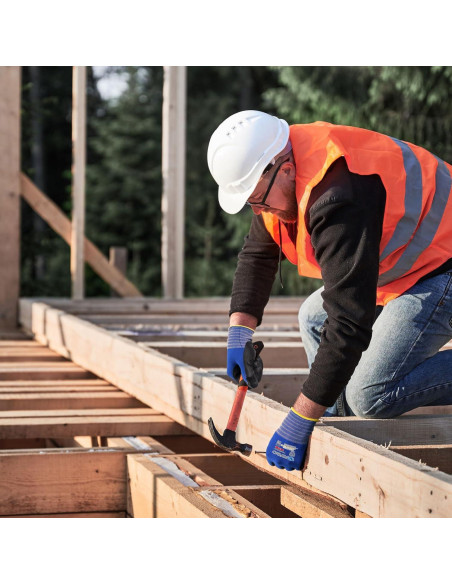 Guantes de Trabajo KAYGO KG18NB Nitrilo MicroFoam Azul M
