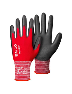 Guantes de Trabajo KAYGO KG15P 12 Pares Transpirables Rojo