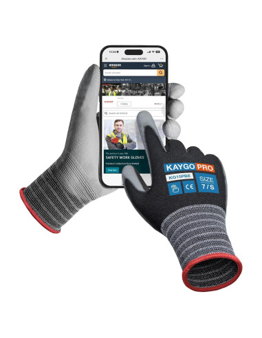 Guantes de Trabajo KAYGO KG15P 12 Pares Táctiles Pequeños