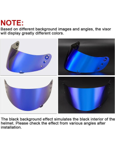 Visera PSLER Ic-04 para Casco Icon Airflite Azul 2