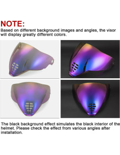 Visor PSLER IC-06 para Casco Icon Airflite Púrpura 2