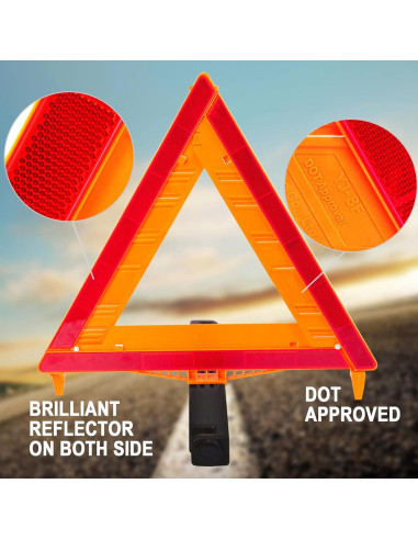 Kit de Triángulos de Advertencia Cartman 3PK - Reflectantes