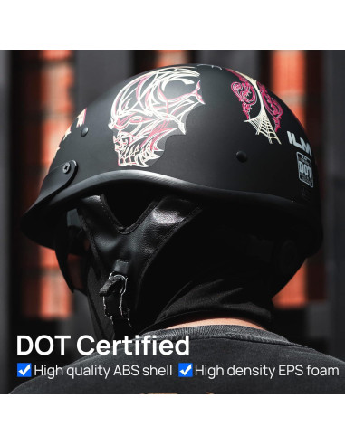 Casco Abierto ILM 210V para Motocicleta Telaraña XL