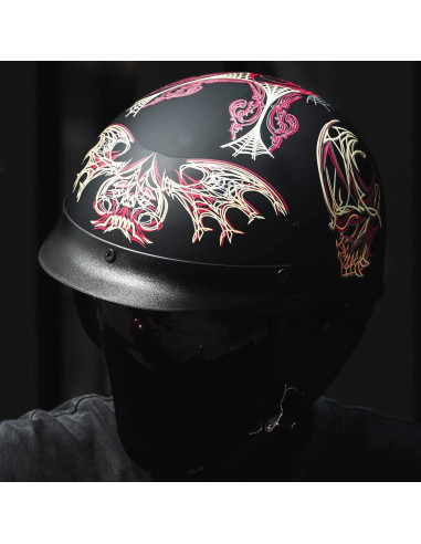 Casco Abierto ILM 210V para Motocicleta Telaraña XL