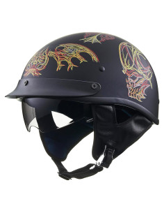 Casco Abierto ILM 210V para Motocicleta Telaraña XL