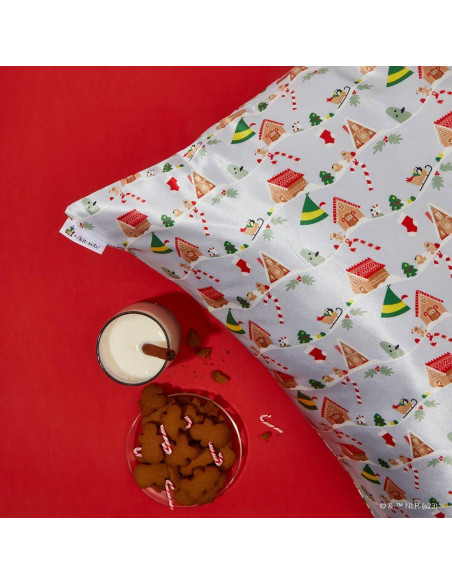 Funda de Almohada Kitsch King Satén Refrigerante Navidad